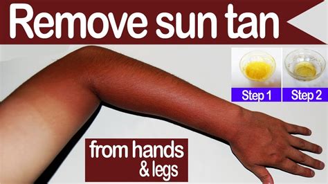 how to remove tan from hands.